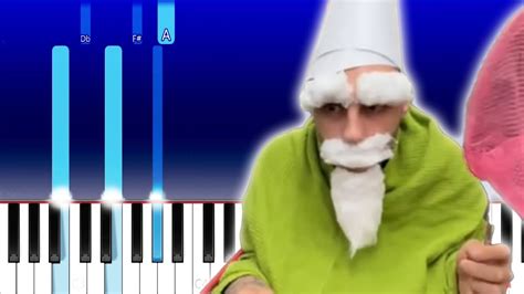 Crawley Green Gnome Meme Easy Medium Piano Tutorial YouTube