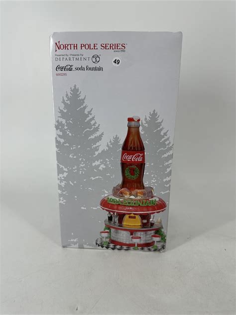 Department 56 North Pole Series Coca Cola Soda Fountain 6002293