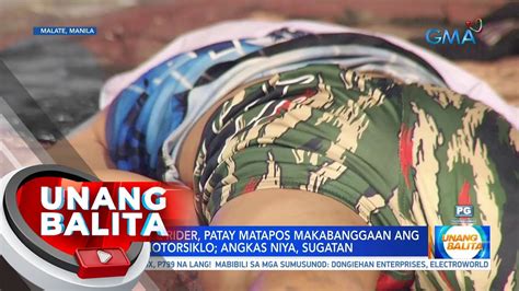 Motorcycle Rider Patay Matapos Makabanggaan Ang Isa Pang Motorsiklo