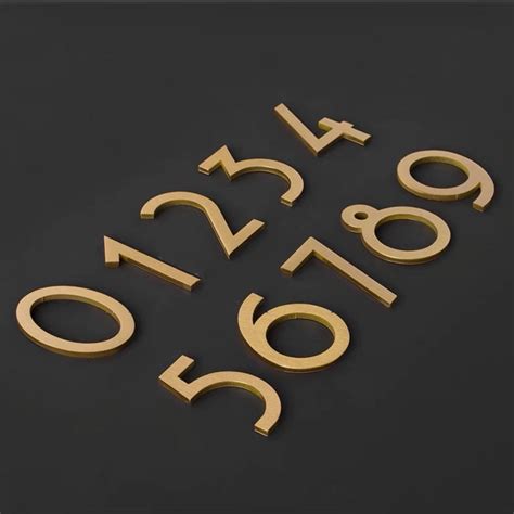 Custom Brass Number Sign, Door Number Sign, Hotel Number Sign - Etsy