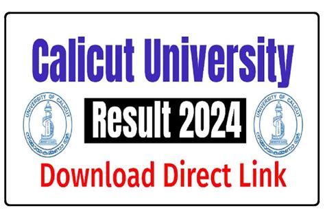 Calicut University Result 2024 Last Ned UG PG Semester Online Result