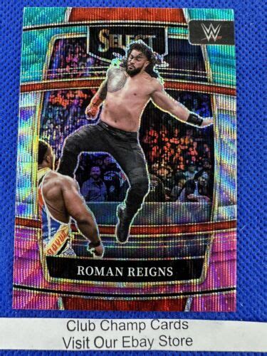 2022 56 Roman Reigns Panini Select WWE RAW Concourse Level Tri Color