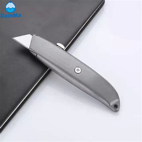 Color Aluminum Body Heavy Duty Cutter Knife With Auto Retractable Blade