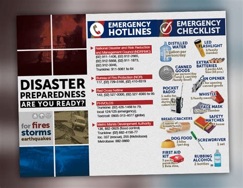 Disaster Preparedness Brochure Behance