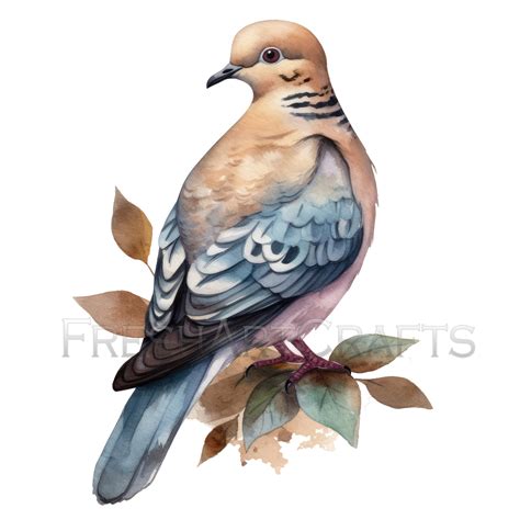 Mourning Dove Png, Mourning Dove Clip Art, Dove Watercolor Art, Clipart ...