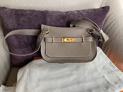 Hermes Jypsiere Mini Evercolor Leather Shoulder Bag Etoupe B Ebay