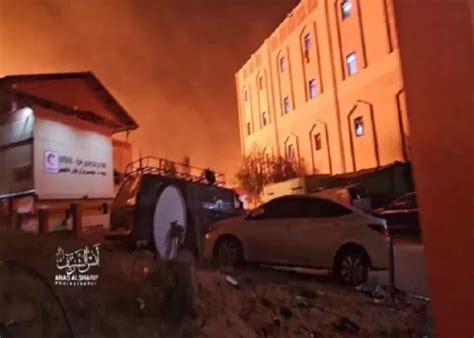 Bangunan Sekitar Rumah Sakit Indonesia Di Gaza Palestina Hancur