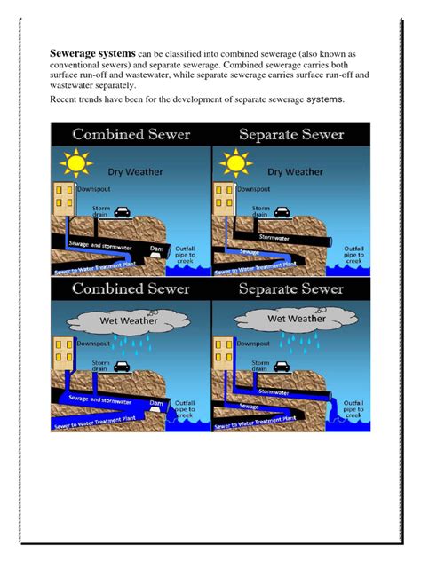 Type of Sewerage System | PDF | Sanitary Sewer | Sewage Treatment