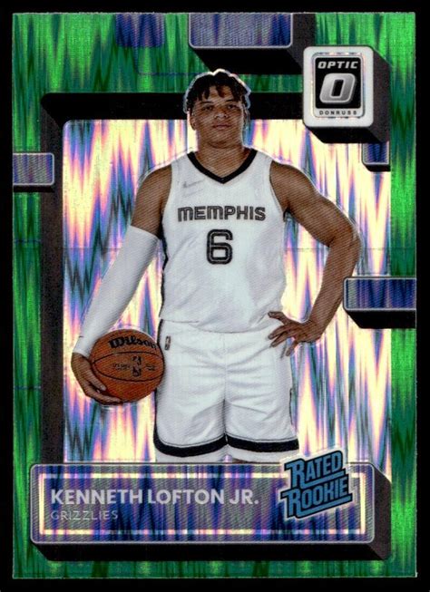 2022 23 Donruss Optic Green Shock Kenneth Lofton Jr Rookie 202 EBay