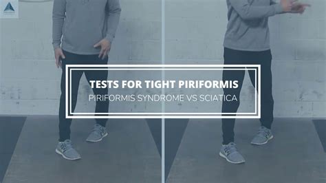 Piriformis Syndrome Vs Sciatica And Tests For A Tight Piriformis