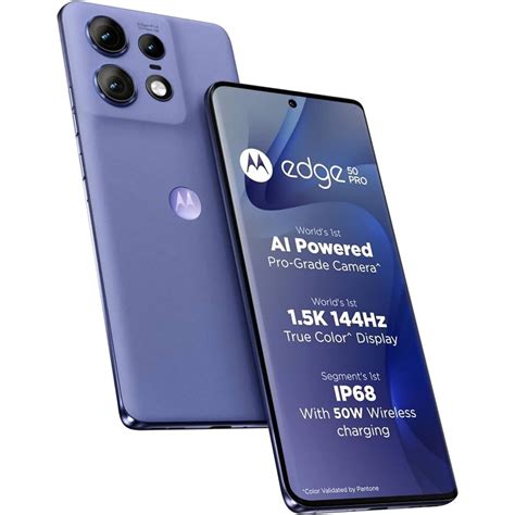 Motorola Edge 50 Pro 5G With 68W Charger Luxe Lavender 256 GB 8 GB RAM