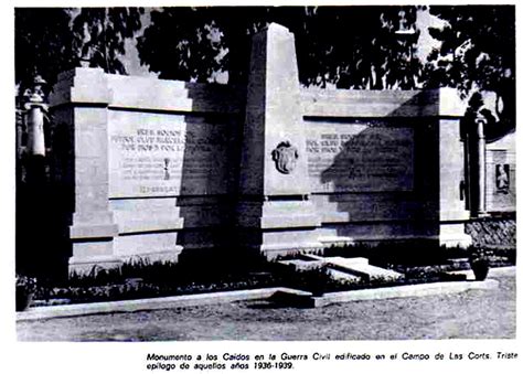 EL MONUMENTO A LOS CAIDOS La Barcelona De Antes