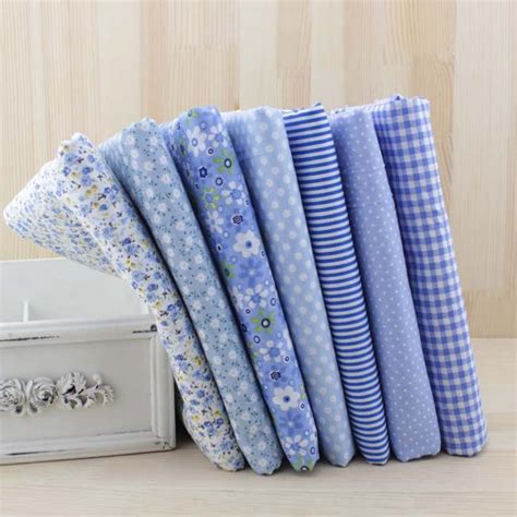 New Light Blue Group Patchwork Fabric Cotton Quilting Fabric For Sewing ...