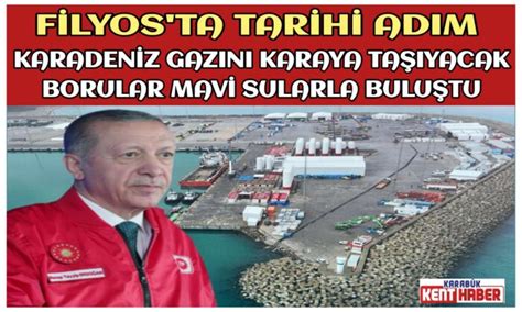 Karadenİz Gazini Karaya TaŞiyacak Borular Mavİ Sularla BuluŞtu Karabük Kent Haber