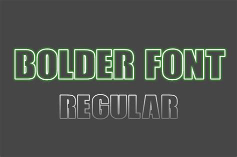 Bolderfont Regular / Display - FontPlanet