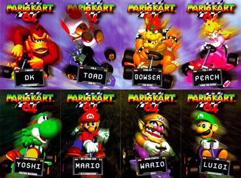 Mario Kart 64 Characters