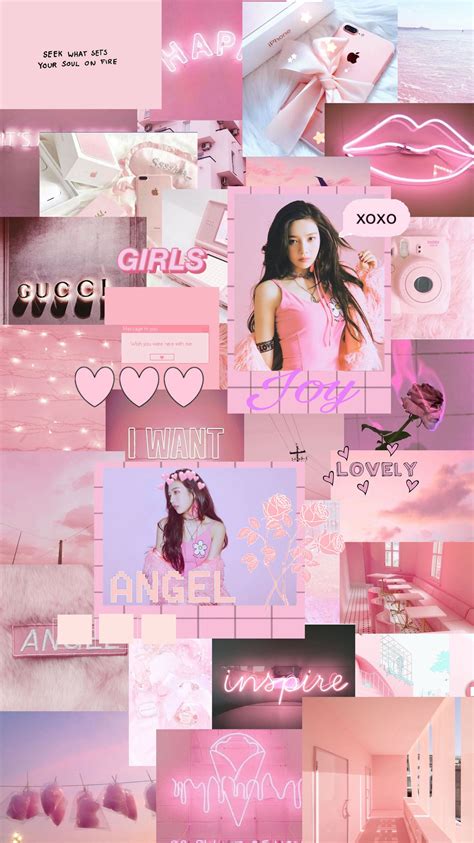 Aesthetic Girl Pink Wallpaper