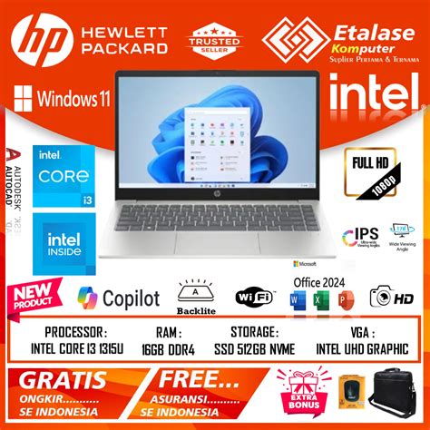 jual laptop resmi hp  eptu hp eptu intel core   gb