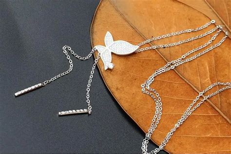 Wholesale Of Zircon Butterfly Silver Chain Necklace With 925 Sterling