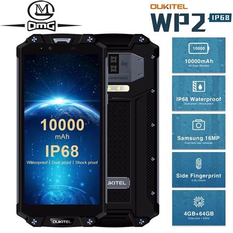 Oukitel Wp Mah Ip Waterproof Shockproof Mobile Phone Android