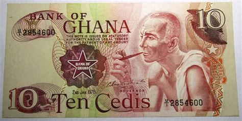 Ghana Billete Cedis A O Pick F Unc Argcollectibles