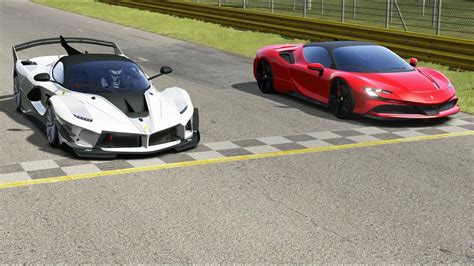 Ferrari FXX K Evo Vs Ferrari SF90 Stradale At Monza Full Couse YouTube