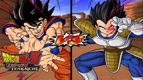 Goku Early Vs Vegeta Scouter Dragon Ball Z Budokai Tenkaichi 3 Ps2 Youtube