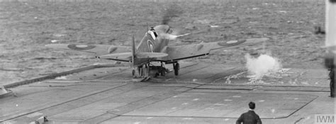 Asisbiz Fleet Air Arm Seafire Being Catapulted From HMS Victoriuos