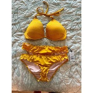 Mossimo Supply Co Swim Yellow Bikini Poshmark