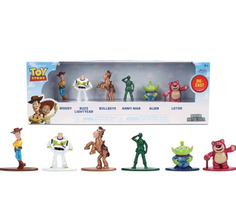 Kit Toy Story Bonecos - Kit Bonecos Toy Story Nano Metalfigs Jada Toys 6 peças
