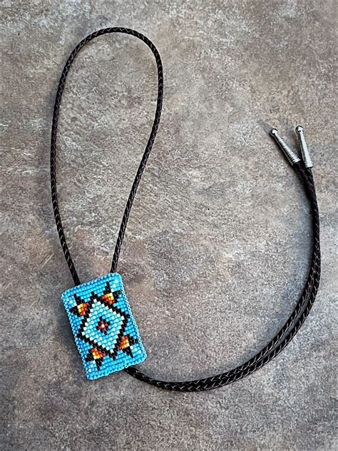 Seed Bead Bolo Tie Etsy