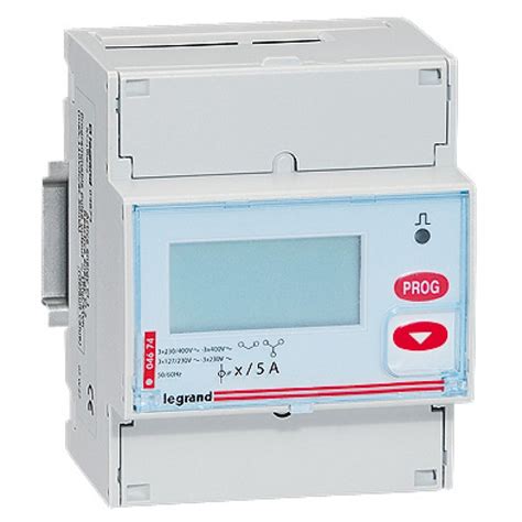 LEGRAND 004674 Compteur d énergie triphasé Lexic branchement via