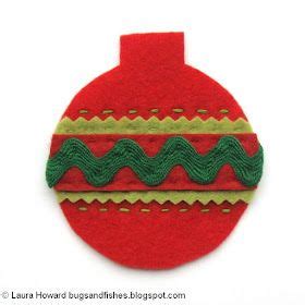 Retro Felt Christmas Baubles Tutorial