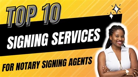 Top Signing Services For Six Figure Notary Signing Agents Youtube