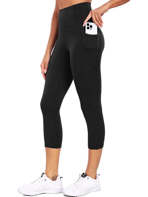 Cadmus Womens Naked Feeling Workout Capri Leggings With Pockets 20