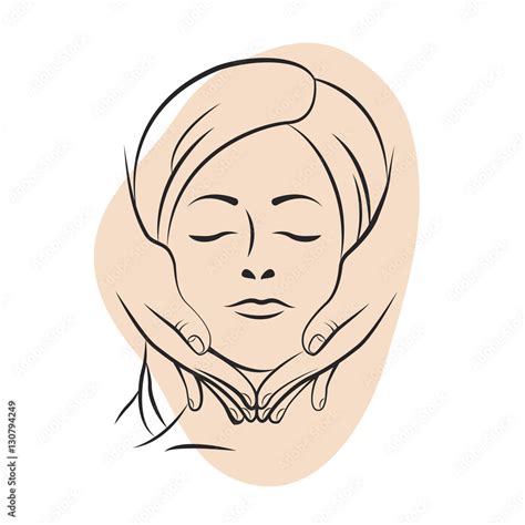 Face Massage Stock Vector Adobe Stock