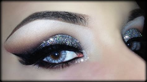 Cut Crease Silver Glitter Elegant Makeup Tutorial Saubhaya Makeup