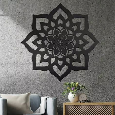 Quadro Decorativo Vazado Flor De Mandala X Cm Elo