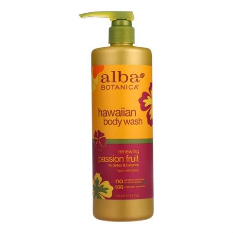 Alba Botanica Hawaiian Body Wash Renewing Passion Fruit 24 Oz