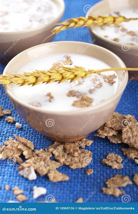 Milch und Corn Flakes stockfoto Bild von diät nährstoff 10969136