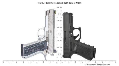 Kimber Kds9c Vs Glock G19 Gen 4 Mos Size Comparison Handgun Hero