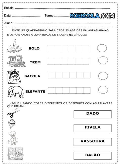Atividades De Portugues Para 1o Ano Do Ensino Fundamental - Atividades de Português para o 1° ano do Ensino Fundamental - SÓ ESCOLA