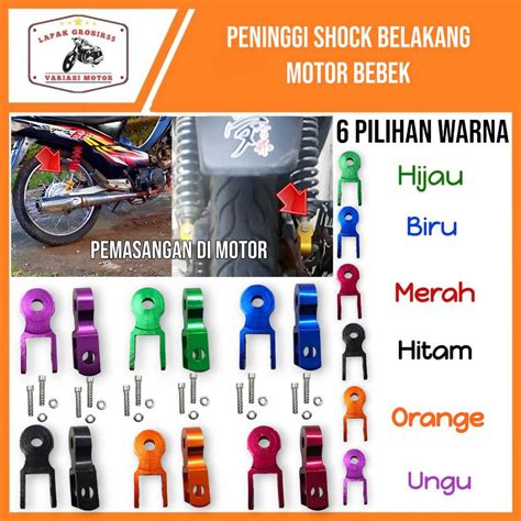 Jual Peninggi Shock Belakang Motor Bebek Supra X 125 110 Revo Blade