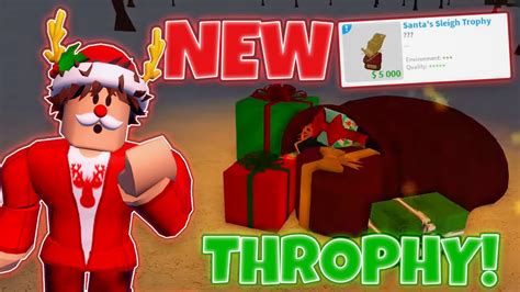 How To GET NEW SANTA SLEIGH THROPHY IN BLOXBURG Santa Sleigh Trophy