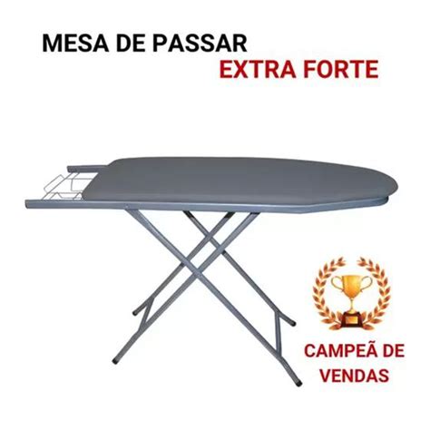 Mesa Passar Extra Forte Utila O Branca Tecido T Rmico Prata Suporte