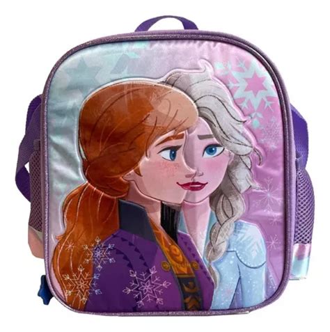 Lonchera Escolar Satinada Frozen Disney Color Violeta MercadoLibre