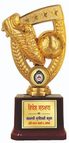 Golden Football Trophy At Rs 90 Piece In Jalandhar ID 2852823420697