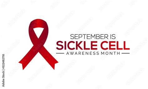 Vector Illustration On The Theme Of National Sickle Cell Awareness Month Observed Each Year