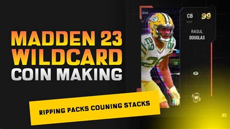 Weekly Wildcard Madden Coin Making Ripping Packs Counting Stacks