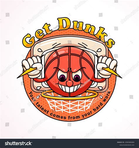 Cartoon Basketball Mascot Perfect Logos Mascots Stock Vector (Royalty ...